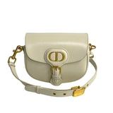 Christian Dior Bobby Small CD Hardware Box Calf Leather Shoulder Bag White 10920