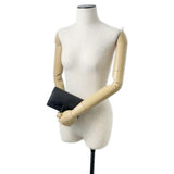 Christian Dior Body Bag Saddle Leather Waist Pouch Black