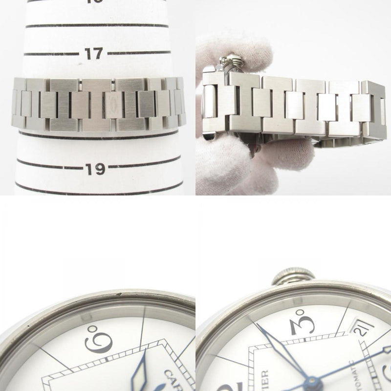 Cartier Pasha C Watch Stainless Steel Boys White W31074M7