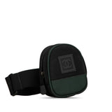 Chanel Sport Line Coco Mark Arm Pouch Green Black Canvas Women's CHANEL