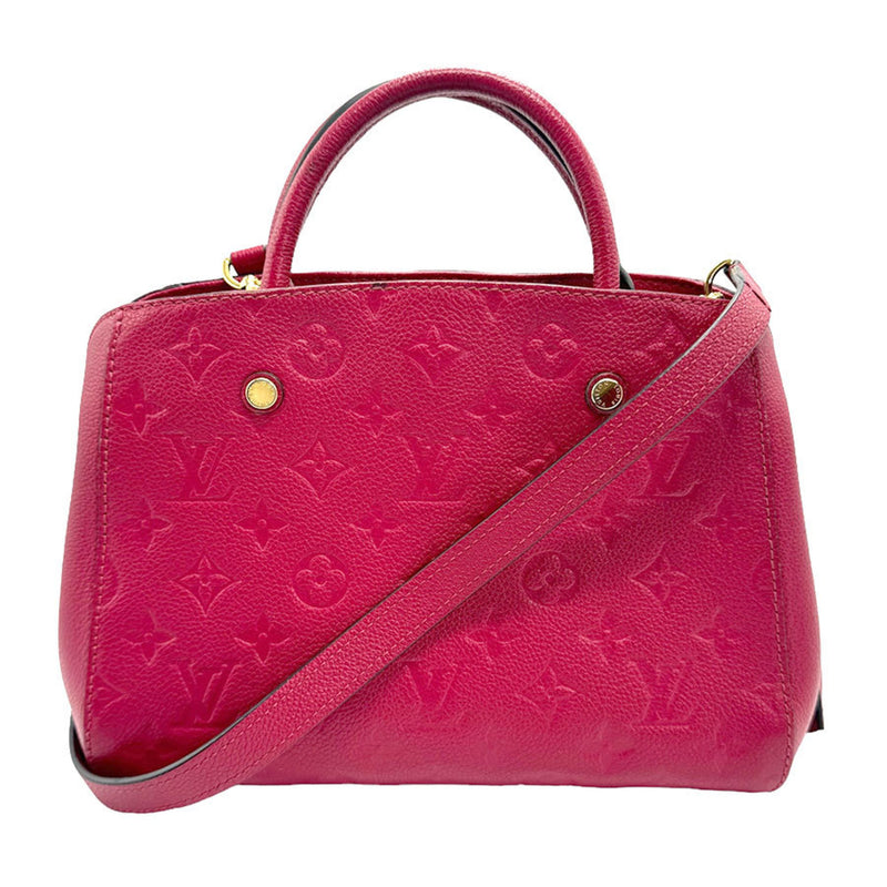 Louis Vuitton LOUIS VUITTON Handbag Shoulder Bag Monogram Empreinte Montaigne BB Red Women's M43730 z1091