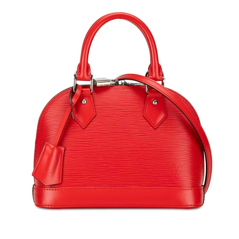 Louis Vuitton Epi Alma BB Handbag Shoulder Bag M41160 Coquelicot Red Leather Women's LOUIS VUITTON