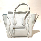 CELINE 167793 Tote Bag bag luggage Hand Bag White Off White x Sky Blue