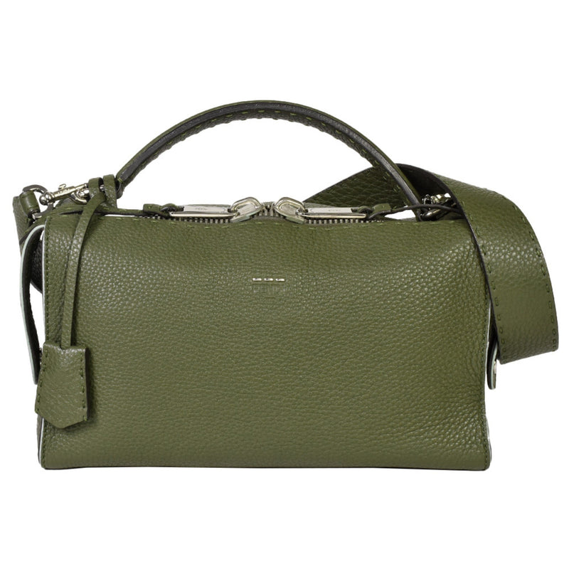 FENDI Selleria Ray Handbag with Shoulder Strap Leather 8BL137 Olive Green IT3CFBD1XYUW