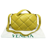 BOTTEGA VENETA Maxi Intrecciato Handbag Shoulder Bag 629313 Yellow Leather Women Men