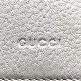 Gucci 370833 Bamboo Backpack WhiteBased SilverHardware