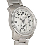 Cartier Calibre Deux W7100015 Silver Dial Men's Watch