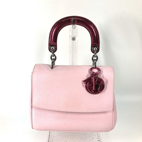 CHRISTIAN DIOR 2WAY Bag Shoulder Bag Crossbody Hand Bag Metallic pink