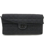 CHANEL New Travel Line Chain Shoulder Bag Nylon Black A15316