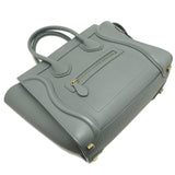 Celine Luggage Micro Shopper Women's Handbag 189793 Leather Grey DH83130