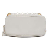 Chanel Chain Shoulder Bag Coco Mark Matelasse Round Lambskin AP0999 CHANEL White