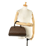 Louis Vuitton Damier Rivera MM Handbag Boston Bag N41434 Ebene Brown PVC Leather Women's LOUIS VUITTON