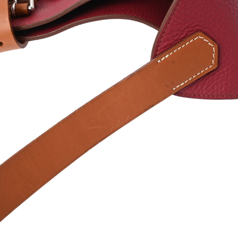 HERMES Hermes Marwari GM Rosewood Palladium Hardware - □O Stamp (around 2011) Women's Taurillon Clemence Shoulder Bag