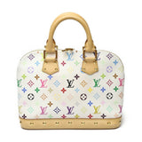 LOUIS VUITTON Alma Monogram Multicolor M92647 Louis Vuitton Bron White Handbag LV