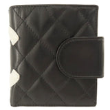 CHANEL Cambon Line Bi-fold Wallet Calfskin Women's