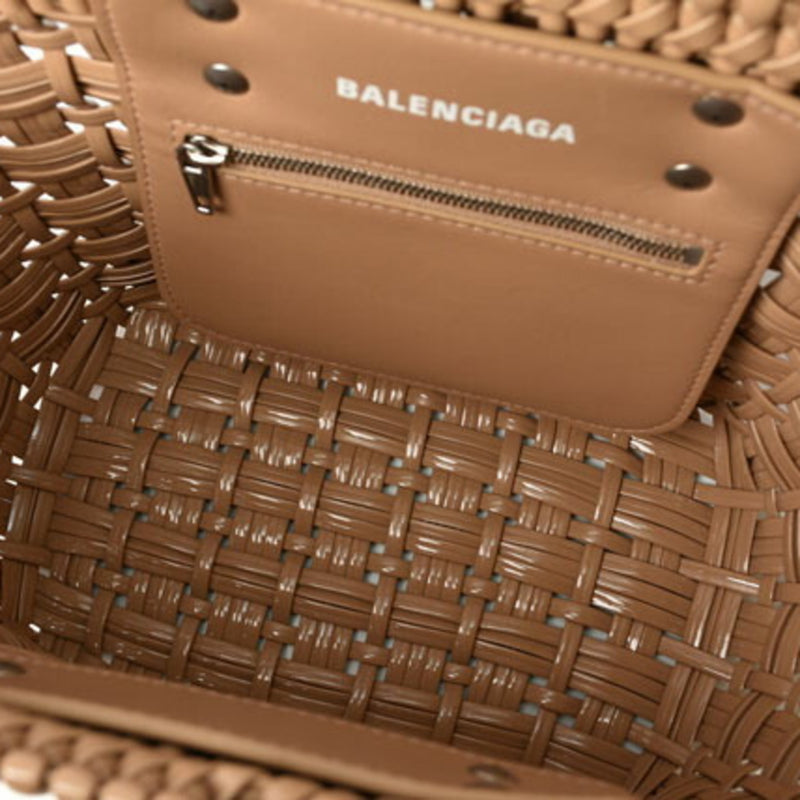 Balenciaga Handbag Shoulder Bag BALENCIAGA Basket Bistro XS Enamel Beige 671342