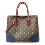 Louis Vuitton Bag Flandrine Brown x Bordeaux Navy Red Tote Handbag Shoulder 2way Ladies Monogram Cowhide Leather M43169 LOUISVUITTON