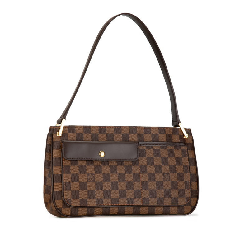 Louis Vuitton Damier Auburn Shoulder Bag N51129 Brown PVC Leather Women's LOUIS VUITTON