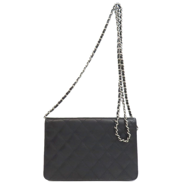 CHANEL Cambon Line Chain Wallet Shoulder Bag Calfskin Women's