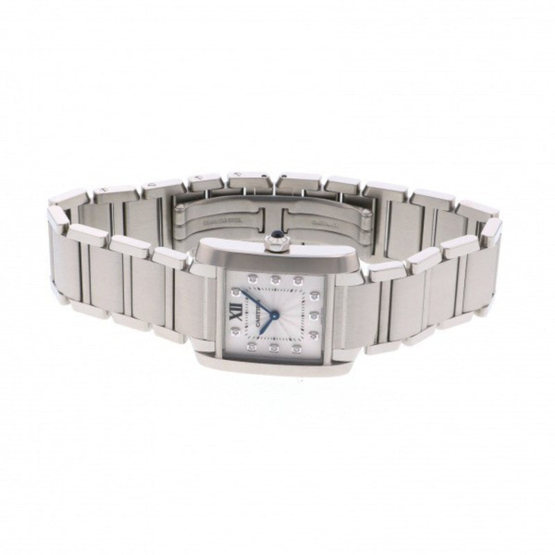 Cartier Tank Francaise MM WE110007 White Dial Watch Women's