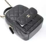 CHANEL Backpack Shoulder Bag 2way Chain Handle Matelasse Coco Mark Lambskin Black AP3753 Women's Handbag BB3415