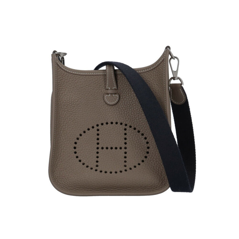 Hermes Evelyn TPM Shoulder Bag Leather Grey Women's HERMES