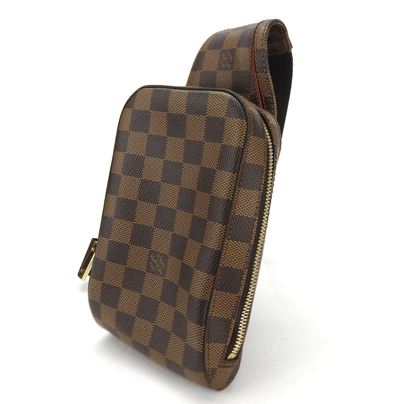 Louis Vuitton Body Bag Geronimos N51994 Damier Canvas Coated Ebene Brown Women's Men's LOUIS VUITTON