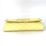 Chanel Long wallet Two fold Long Wallet yellow