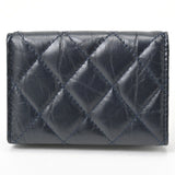 CHANEL Matelasse 2.55 Small Flap Wallet Tri-fold A70325 Lambskin Navy S-155923