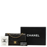 Chanel Matelasse 23 Coco Mark Double Flap Chain Shoulder Bag Black Leather Women's CHANEL