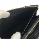 Louis Vuitton Long Wallet Lovelock Zippy Epi Noir Round Black LOUIS VUITTON M63991 Women's LV Leather Zip Around Gold