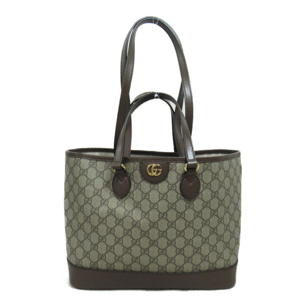 GUCCI 2Way Tote Bag Beige Brown GG canvas 765043