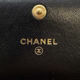 Chanel Chain Wallet 19 Flap Matelasse Lambskin AP2409 CHANEL Black