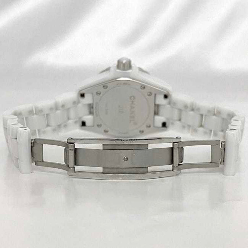 Chanel Watch J12 White H0968 Women's 34mm Ceramic SS Quartz O.E. CHANEL Battery Operated