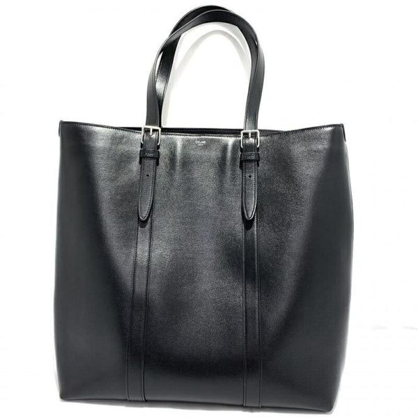 CELINE Smooth Calfskin Tote Bag with Buckle Cabas F-ME-3203 Celine Black