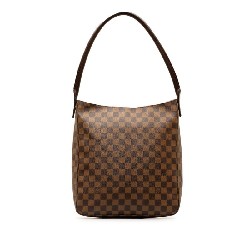 Louis Vuitton Damier Looping GM Special Order Shoulder Bag Handbag N51144 Brown PVC Leather Women's LOUIS VUITTON