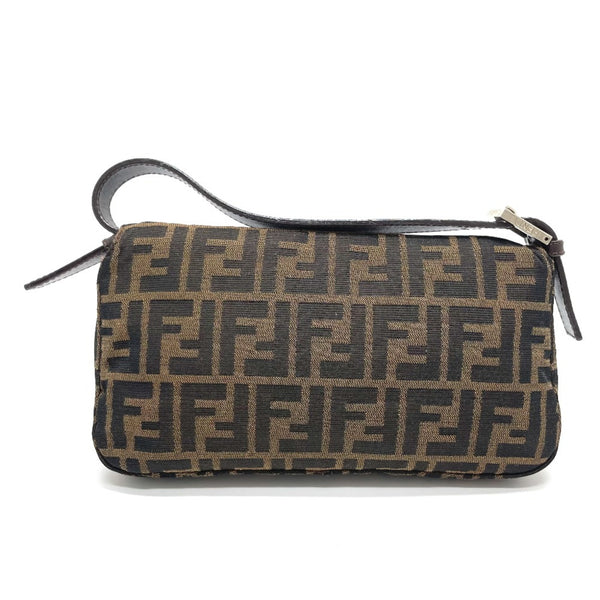 Fendi 2321.26424 FF logo Zucca pattern bag flap shawl Shoulder Bag BrownBased SilverHardware