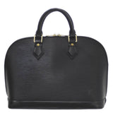 LOUIS VUITTON Louis Vuitton Alma Handbag Epi Noir M52142 MI0080