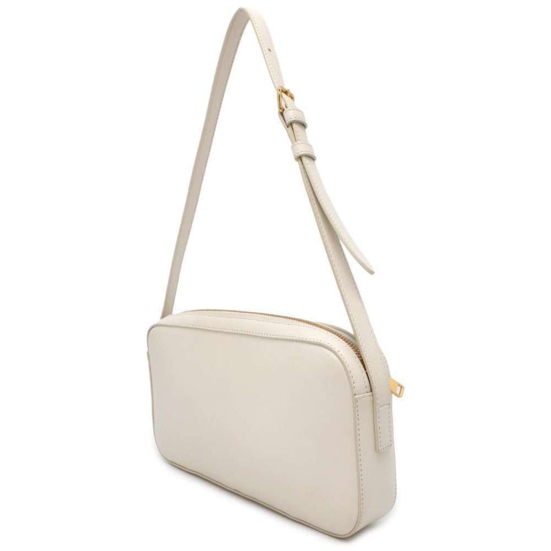 Celine Shoulder Bag Cuir Triomphe Camera Leather 199183DU3 CELINE White