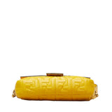 FENDI ZUCCA BAG 8BR600 YELLOW LEATHER WOMEN'S