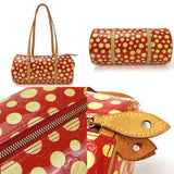 Louis Vuitton Hand Bag Papillon 30 Dot Infinity M91425 Rouge Monogram Vernis Yayoi Kusama Women's LOUIS VUITTON YAYOI KUSAMA