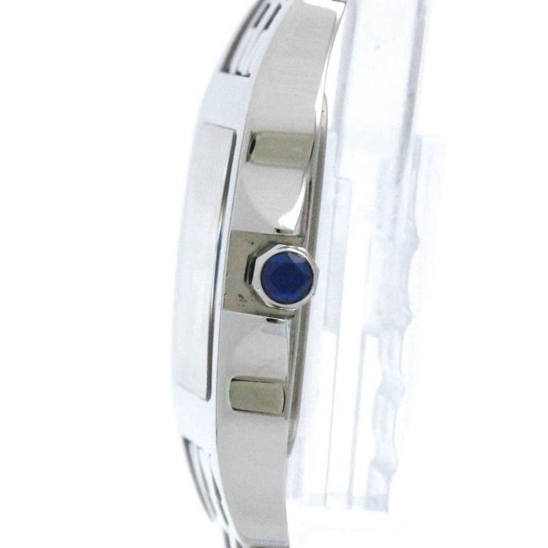 Polished CARTIER Santos Demoiselle Steel Quartz Unisex Watch W25065Z5 BF574858