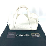 Chanel A30899 CC Mark Bag Hand Bag Duffle Bag White