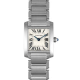 Cartier W51008Q3 2384 Tank Francaise SM Watch Quartz Ivory Dial Stainless Steel Ladies