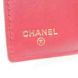 Chanel Boy Chanel Women's Caviar Leather Wallet (tri-fold) Red Color