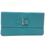 Hermes Flat Second Pouch Blue gene