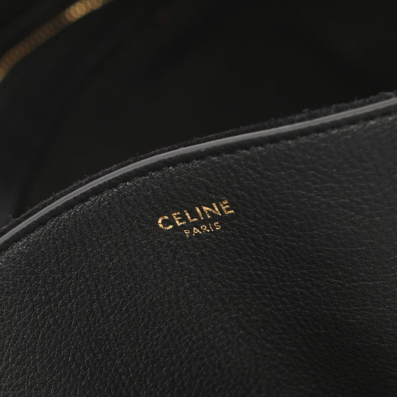 CELINE Anita Tote Bag Leather Women's Black 113533FC638NO