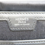 HERMES All Back Bag Shoulder Black Toile Bivouac/Swift B Stamp D102 Women's Men's Leather