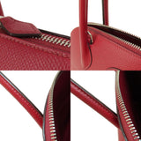 Hermes Bolide 27 Rouge Grenat Handbag Epson Women's