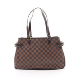 Louis Vuitton Batignolles Horizontal Damier Ebene Shoulder Bag Coated Canvas Leather Women's Brown